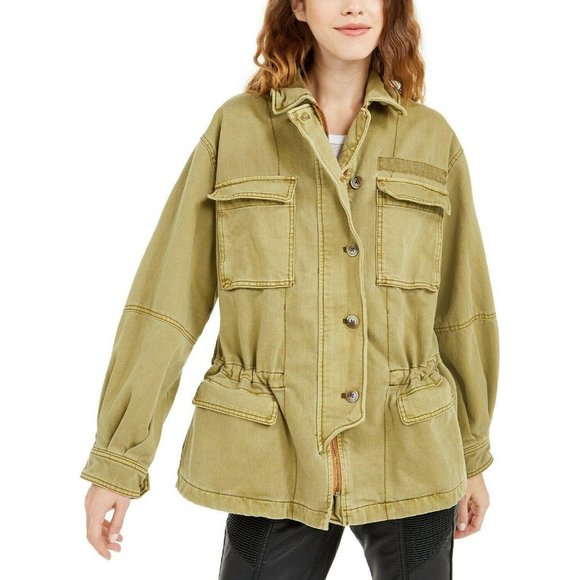 Free People Jackets & Blazers - Free People Seize The Day Military Canvas Jacket